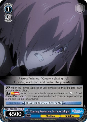 Rousing Resolution, Mash Kyrielight [FGO/S87 - FGO/S87-E083 R]