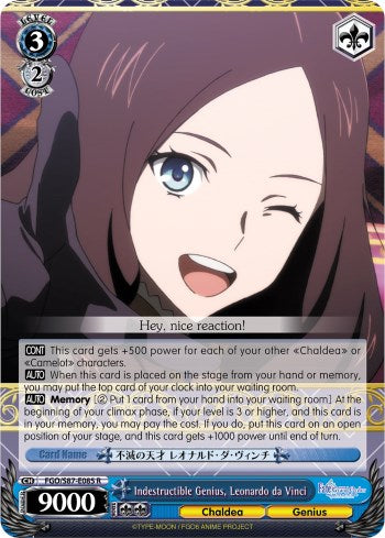 Indestructible Genius, Leonardo da Vinci [FGO/S87 - FGO/S87-E085 R]