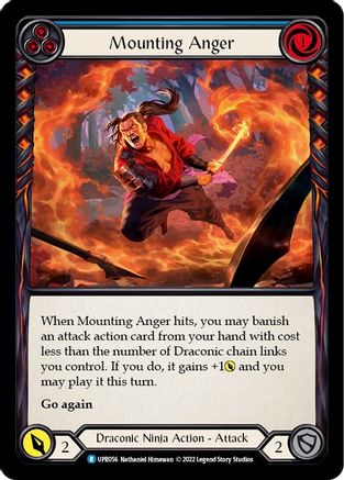 Mounting Anger (Blue) (UPR056) - Uprising Rainbow Foil