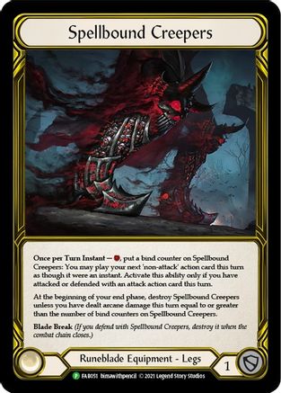 Spellbound Creepers (Golden)  - FAB051 (FAB051) - Flesh and Blood: Promo Cards Cold Foil
