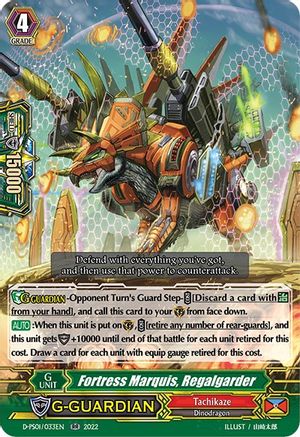 Fortress Marquis, Regalgarder (D-PS01/033EN) - D-PS01: P Clan Collection 2022