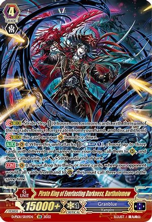 Pirate King of Everlasting Darkness, Bartholomew (SR) (D-PS01/SR19EN) - D-PS01: P Clan Collection 2022