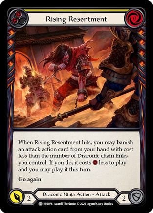 Rising Resentment (Yellow) (UPR076) - Uprising Rainbow Foil