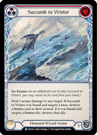 Succumb to Winter (Red) (UPR110) - Uprising