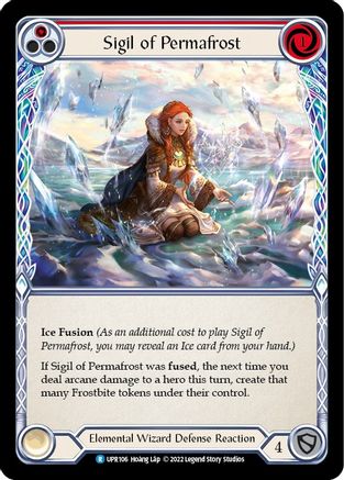 Sigil of Permafrost (Red) (UPR106) - Uprising Rainbow Foil