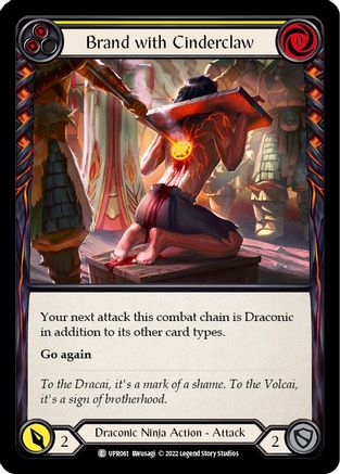 Brand with Cinderclaw (Yellow) (UPR061) - Uprising Rainbow Foil