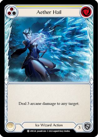 Aether Hail (Yellow) (UPR128) - Uprising Rainbow Foil