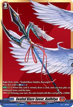 Sealed Blaze Spear, Aadhitya (BSR) (D-SS02/BSR03EN) - D-SS02: Festival Collection 2022
