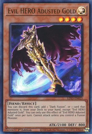 Evil HERO Adusted Gold (LDS3-EN025) - Legendary Duelists: Season 3 1st Edition