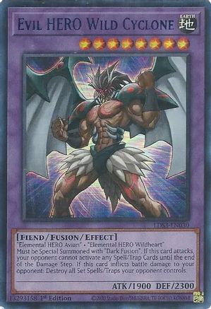 Evil HERO Wild Cyclone (Blue) [LDS3 - LDS3-EN030]