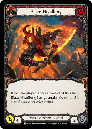 Blaze Headlong (FAI010) - Blitz Deck: Uprising - Fai