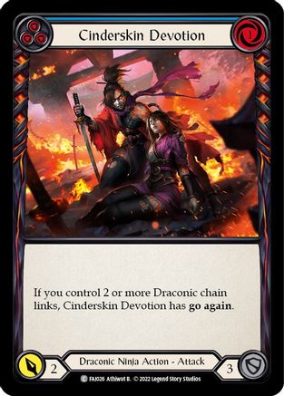 Cinderskin Devotion (Blue) (FAI026) - Blitz Deck: Uprising - Fai
