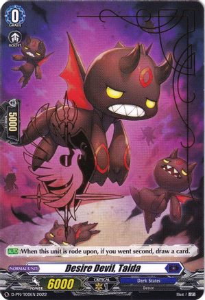 Desire Devil, Taida (Hot Stamped) (D-PR/100EN 2022) - D Promo Cards