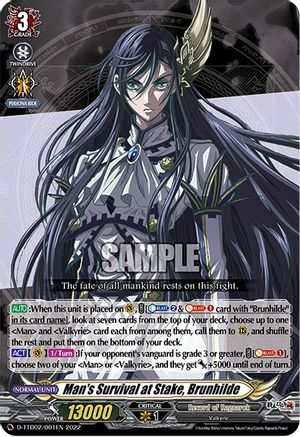 Man's Survival at Stake, Brunhilde (D-TTD02/001EN) - D-TTD02: Record of Ragnarok