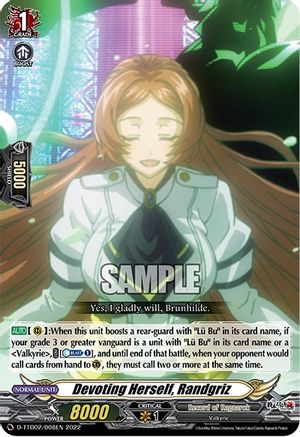 Devoting Herself, Randgriz (D-TTD02/008EN) - D-TTD02: Record of Ragnarok