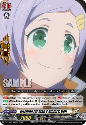 Wishing for Man's Victory, Goll (D-TTD02/010EN) - D-TTD02: Record of Ragnarok