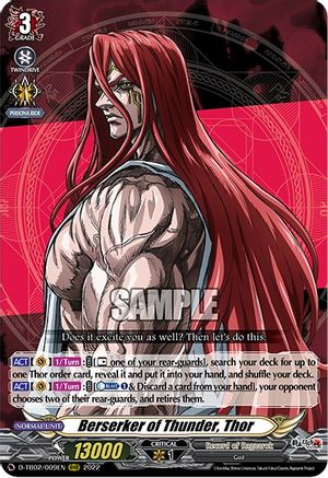Berserker of Thunder, Thor (D-TB02/009EN) - D-TB02: Record of Ragnarok