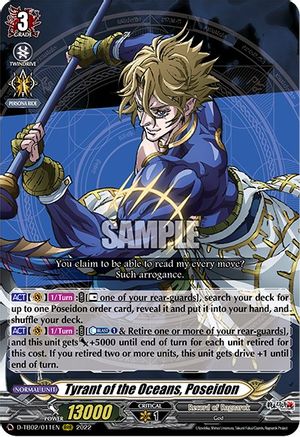Tyrant of the Oceans, Poseidon (D-TB02/011EN) - D-TB02: Record of Ragnarok