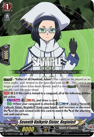 Seventh Valkyrie Sister, Reginleif (D-TB02/018EN) - D-TB02: Record of Ragnarok