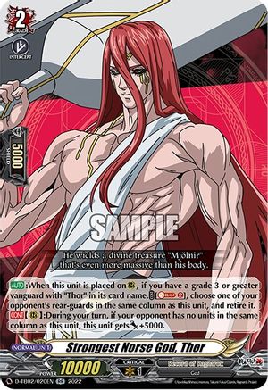 Strongest Norse God, Thor (D-TB02/020EN) - D-TB02: Record of Ragnarok