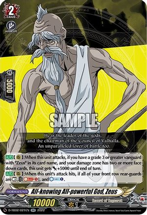 All-knowing All-powerful God, Zeus (D-TB02/021EN) - D-TB02: Record of Ragnarok