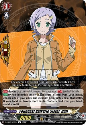 Youngest Valkyrie Sister, Goll (D-TB02/029EN) - D-TB02: Record of Ragnarok