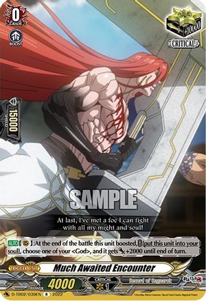 Much Awaited Encounter (39) (D-TB02/039EN) - D-TB02: Record of Ragnarok