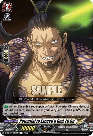 Potential to Exceed a God, Lu Bu (D-TB02/044EN) - D-TB02: Record of Ragnarok