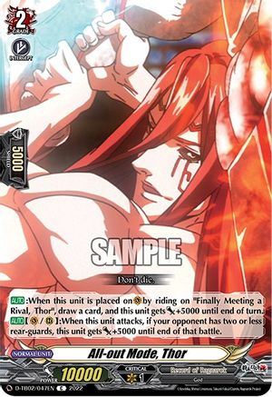 All-out Mode, Thor (D-TB02/047EN) - D-TB02: Record of Ragnarok