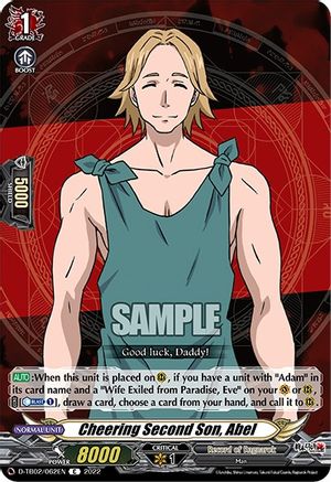 Cheering Second Son, Abel (D-TB02/062EN) - D-TB02: Record of Ragnarok