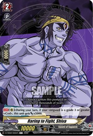 Raring to Fight, Shiva (D-TB02/066EN) - D-TB02: Record of Ragnarok