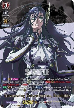 Unwavering Determination, Brunhilde (RGR) (D-TB02/RGR01EN) - D-TB02: Record of Ragnarok