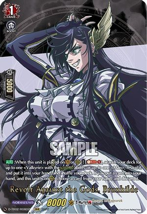 Revolt Against the Gods, Brunhilde (RGR) (D-TB02/RGR02EN) - D-TB02: Record of Ragnarok