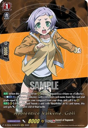 Apprentice Valkyrie, Goll (RGR) (D-TB02/RGR03EN) - D-TB02: Record of Ragnarok