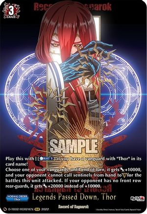 Legends Passed Down, Thor (RGR) (D-TB02/RGR24EN) - D-TB02: Record of Ragnarok