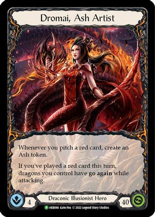 Dromai, Ash Artist - HER066 (HER066) - Flesh and Blood: Promo Cards Rainbow Foil
