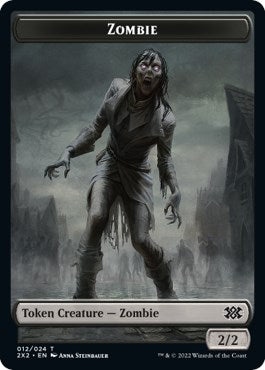 Zombie // Knight Double-Sided Token [2X2 - 12 // 5]