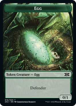 Egg // Monk Double-Sided Token [2X2 - 16 // 6]