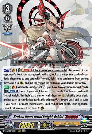 Broken Heart Jewel Knight, Ashlei "Reverse" (D-VS05/001EN) - D-VS05: V Clan Collection Vol.5