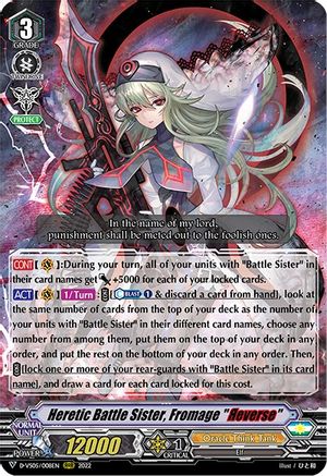 Heretic Battle Sister, Fromage "Reverse" (D-VS05/008EN) - D-VS05: V Clan Collection Vol.5