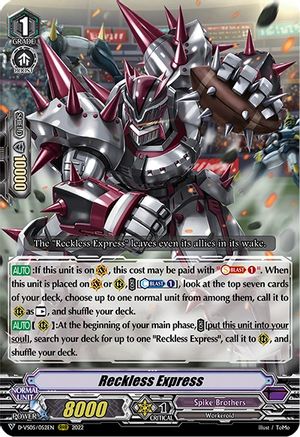 Reckless Express (D-VS05/052EN) - D-VS05: V Clan Collection Vol.5