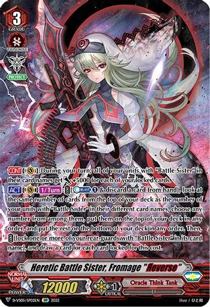 Heretic Battle Sister, Fromage "Reverse" (SP) (D-VS05/SP02EN) - D-VS05: V Clan Collection Vol.5