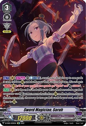 Sword Magician, Sarah (SP) (D-VS05/SP09EN) - D-VS05: V Clan Collection Vol.5