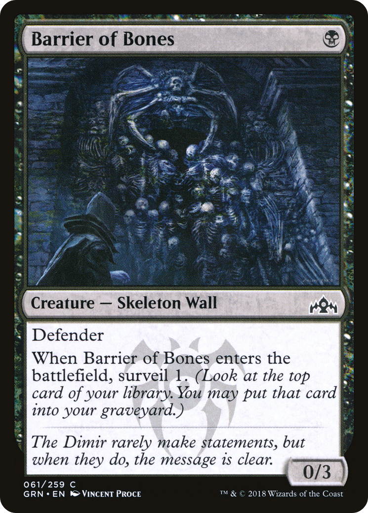 Barrier of Bones [GRN - 61]