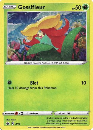 Gossifleur 003/15  - Holofoil McDonalds Promos 2022 - Promo