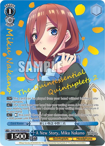 A New Story, Miku Nakano (Foil) [5HY/W90 - 5HY/W90-PE04S PR]