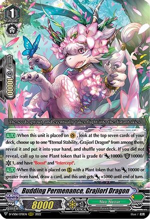 Budding Permenance, Grajiorl Dragon (D-VS06/078EN) - D-VS06: V Clan Collection Vol.6