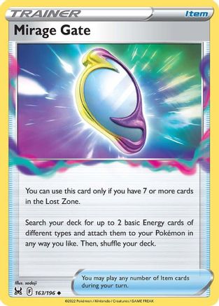 Mirage Gate 163/196  - Reverse Holofoil SWSH11 Lost Origin - Uncommon