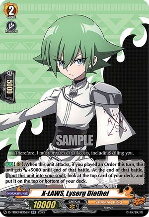 X-LAWS, Lyserg Diethel (D-TB03/035EN) - D-TB03: Shaman King