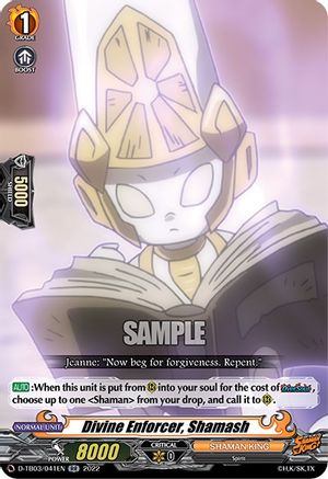 Divine Enforcer, Shamash (D-TB03/041EN) - D-TB03: Shaman King